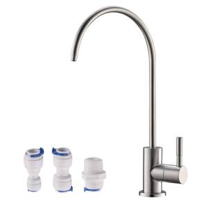 lot 11895 image: Havin RO Water Filter Faucet,Drinking Water Faucet fits Most Water Filtration System, Kitchen Reverse Osmosis Faucet,Bar Sink Faucet,Filter Tap,Lead-Free Stainless Steel,Non-Air-Gap(Brushed Polished)