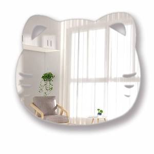 lot 11909 image: Aooyaoo Teen Girl Room Decor Mirror Wall Sticker Cute Aesthetic Bedroom Decor Self Adhesive Mirrors Wall Decor Acrylic Mirror Wall Decorations for Living Room Bedroom Home Bathroom Decor