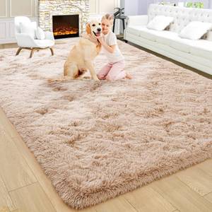 lot 11961 image: Noahas 5x8 Area Rugs for Living Room,Beige Fluffy Bedroom Rug,Big Fuzzy Carpet,Thick Shag Rug,Large Living Room Rugs,Shaggy Rugs for Bedroom,Soft Kids Rug Non Slip Reduce Noise Room Decor