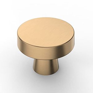 lot 12022 image: Amerdeco 6 Pack Champagne Bronze Cabinet Knobs 1-14 Inch(32mm) Single Hole Cabinet Handles Dresser Knobs Drawer Knobs and Pulls for Bathroom Cabinets K0010�