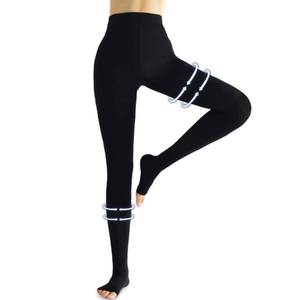 lot 12031 image: Medical Compression Pantyhose Women & Men,20-30mmHg Open Toe Thigh High Compression Tights Graduated Support (Beister)