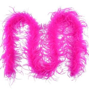 lot 12067 image: THARAHT Ostrich Feather Boa 1PLY 2Yard Natural Fluffy Feather Boa for Crafts DIY Wedding Easter Halloween Party Costume Decoration Ostrich Feather Boa,Hot Pink