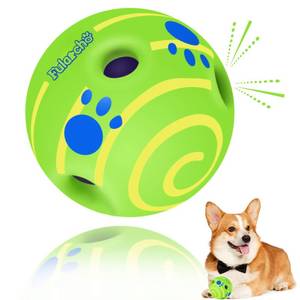 lot 12071 image: TAUCHGOE Wobble Giggle Ball for Dogs, Interactive Dog Toys for Boredom, Durable Wobble Ball, Fun Giggle Sounds Wiggle Ball, Active Rolling Ball for Medium Dogs-4.72 inch