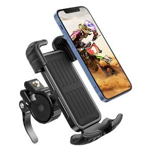 lot 12086 image: Marspeeder Bike Motorcycle Phone Mount, Super Stable Metal Bike Motorcycle Phone Holder with Security Lock, Bicycle Phone Mount with Soft Cushion & Adjustable Clip Compatible with 4.7-6.8 Phone