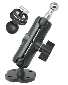 lot 12088 image: VAUBORTTI Aluminum GPS Mount, 17mm Ball Mount and T-Bolt Ball Mount 2 in 1,Fit for Garmin GPS & Backup Camera Monitor, Heavy-Duty Drill Base, Arm with 25mm1inch Ball Joint