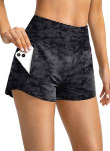 lot 12125 image: Obla Womens High Waisted Swim Board Shorts with Zipper Pockets UPF50 Quick Dry Beach Shorts for Women with Liner(Galaxy Blue_L)