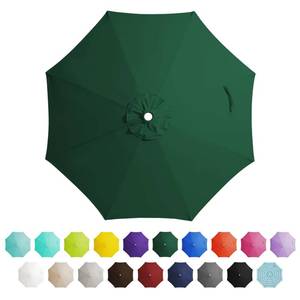 lot 12154 image: JEAREY 9 ft Patio Umbrella Replacement Canopy for 8 Ribs, Table Market Yard Umbrella Replacement Top Cover-Dark Green (Canopy Only)