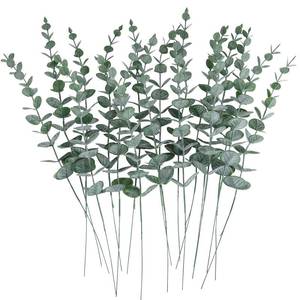 lot 12179 image: CEWOR 24pcs Eucalyptus Stems Artificial Eucalyptus Leaves Faux Greenery Branches Fake Flowers for Wedding Centerpiece Spring Easter Farmhouse Home Decoration