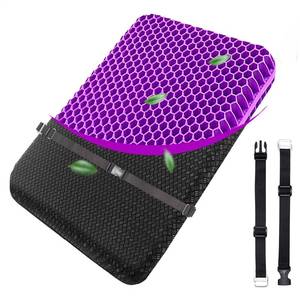 lot 12181 image: Airllantry Gel Seat Cushion with Upgraded Adjustable Buckle - Gel Seat Cushion for Long Sitting, Back Pain, Sciatica, Tailbone Pain Relief - Ideal for Office, Wheelchair, Car, and Long Trips
