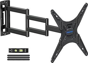 lot 12182 image: MOUNTUP Corner TV Wall Mount for Most 26-60 TVs, Full Motion Long Arm TV Mount 30 inch Extension Articulating Wall Mount TV Bracket Max VESA 400x400mm, Smoothly Extendable, Holds up to 77 lbs MU0057