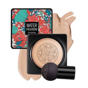 lot 12213 image: Mushroom Head Air Cushion CC Cream BB Cream Foundation Face Makeup,Full Coverage Foundation Moisturizing Concealer Makeup Base,Long Lasting Cushion Foundation with Mushroom Makeup Sponge (Natural)