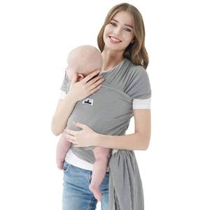 lot 12236 image: Baby Wrap Carrier Jeroray Baby Wrap,Hands Free Baby Carrier Infant Carrier,Lightweight,Breathable,Softness,Light Grey
