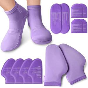 lot 12278 image: RelaxCoo Cold Therapy Socks & Hand Ice Pack Cold Gloves for Chemotherapy Neuropathy, Chemo Care Package for Women Men, Ideal for Plantar Fasciitis, Carpal Tunnel, Arthritis Hand Pain Relief, SM