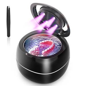 lot 12305 image: Ultrasonic Retainer Cleaner, BOSICTE 30W42kHz Professional Ultrasonic Jewelry Cleaner, 180ML Portable Retainer Cleaner Machine for Dentures, Retainer, Aligner, Braces, Mouth Guard(Black)