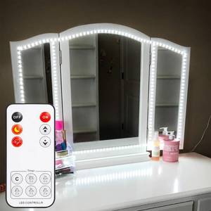 lot 12308 image: ViLSOM Led Vanity Mirror Lights Kit, 13ft4M 240 LEDs Make-up Vanity Mirror Light for Vanity Makeup Table Set with Dimmer and Power Supply, Mirror not Included