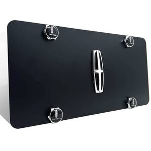 lot 12320 image: UVR Compatible withReplacement for Stainless Steel License Plate for Black Flag Fit for All Cars