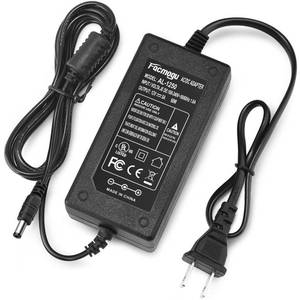 lot 12322 image: Facmogu 60W 12V 5A ACDC Power Adapter, 100-240V AC to DC 12V 5A Power Suppy, 12 Volts 5 Amps AC DC Table Top Adapter, 60 Watts 12V 5A Switching Power Adaptor Converter, 5.5x2.5mm & 5.5x2.1mm DC Plug