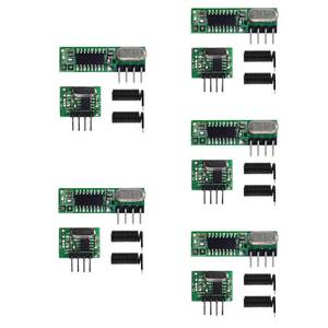 lot 12351 image: QIACHIP WL101 Superheterodyne Receiver and WL102 Transmitter kit 433Mhz RF Wireless Module with Antenna for Arduino UNO DIY Kits 5 Packs