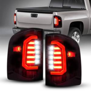 lot 12512 image: AUTOONE LED Tail Light Assembly Rear Lamps Replacement for 2007-2013 Chevy Silverado 15002007 2009-2014 Silverado 2500HD  3500HD 2007-2014 GMC Sierra 3500 Dually - Retail $135.98
