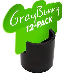 lot 12520 image: Gray Bunny 12 Pieces Metal Table Number Holders, 1 Inch Black Place Card Holder, Table Number Stands, Table Sign Holders, Black Table Card Holder Stand for Photos, Food Signs, Birthdays, Weddings