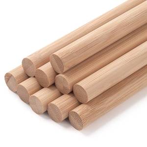 lot 12521 image: Wooden Dowel Rods Wood Dowels, 10PCS 12 x 12 Natural Round Bamboo Sticks for Crafting, Macrame Dowel, Unfinished Hardwood Sticks for Crafts, Wedding Ribbon Wands, Arts and DIYers
