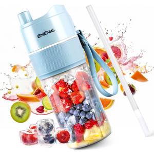 lot 12542 image: Portable Blenders, Enenal Personal Size Blender Smoothies and Shakes, Mini Blender USB Rechargeable, Handheld Blender Sports, Travel and Home (Blue)