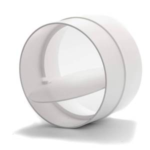 lot 12543 image: Vent Systems 4 Inch Backdraft Damper - Backflow Shutter - ABS Plastic - One-Way Airflow Ducting Insert - Inline Fan Vent Deflector 4 Inch - Pack of (1)