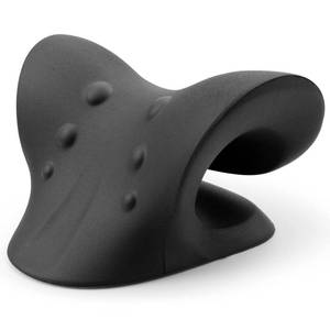 lot 12567 image: RESTCLOUD Neck and Shoulder Relaxer, Cervical Traction Device for TMJ Pain Relief and Cervical Spine Alignment, Chiropractic Pillow, Neck Stretcher (Black)