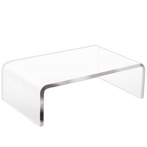 lot 12581 image: Clear Acrylic Monitor Stand for Computer Monitor and Laptop, Lucite Acrylic Monitor Stand for PC, Laptop, Printer, Monitor Stand Riser, Monitor Stand Clear.