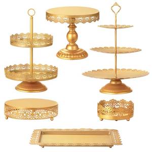 lot 12592 image: HBlife 6 PCS Black Cake Stand Dessert Table Display Set include Cake Stands, Cupcake StandTower, Dessert Stands, Perfect Display for Wedding, Party, Birthday, Baby Shower, Anniversary Decorations