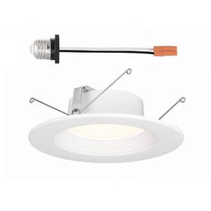 lot 12606 image: DESIGNERS FOUNTAIN LED Recessed Lights, 56 Inch 5CCT Dimmable IC Rated Downlight, 12W 1000LM, Energy Star, Retrofit Ceiling Light, 2700K3000K3500K4000K5000K, White Trim, EVL61093T50WH