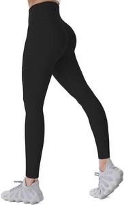 lot 12668 image: Sunzel Workout Leggings for Women, Squat Proof High Waisted Yoga Pants 4 Way Stretch, Buttery Soft 28 Inseam Black XX-Large