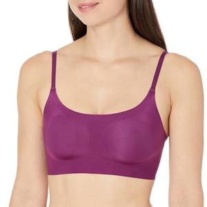 lot 12673 image: Maidenform One Fab Fit Demi Bra, Lace-Trimmed Flex-Back Fit with Underwire, Lightly Lined Underwire T-Shirt Bra, Embark Plum, 38D