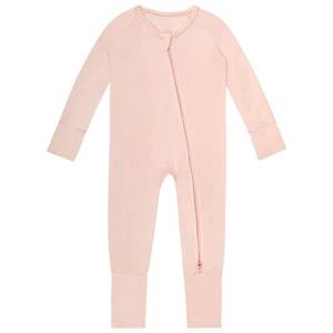 lot 12682 image: Baby Long Sleeve Rompers Two Way Zipper Footless Pajamas With Mitten Cuffs Pure GreenLight BrownCoffee 3-6 Months
