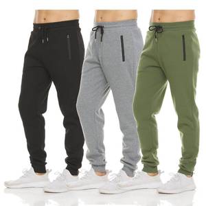 lot 12692 image: PURE CHAMP Mens 3 Pack Fleece Active Athletic Workout Jogger Sweatpants for Men with Zipper Pocket and Drawstring Size S-3XL (Large, Set 3)