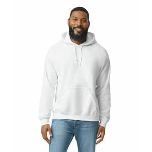lot 12770 image: Gildan Adult Fleece Hoodie Sweatshirt, Style G18500, Multipack, White (1-Pack), Medium