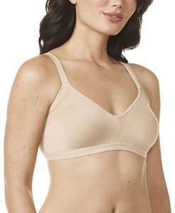lot 12794 image: Warners womens Easy Does It Underarm Smoothing With Seamless Stretch Wireless Lightly Lined Comfort Rm3911a Bra, Butterscotch, Medium US