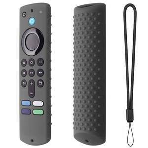 lot 12811 image: Silicone Remote Cover for Fire TV Stick 4K (2nd Gen) 2023, Fire TV Stick (3rd Gen) 2021,Fire TV Stick 4k&4K Max (2021 Release) Silicone Protective Case with Lanyard(Dark Grey)
