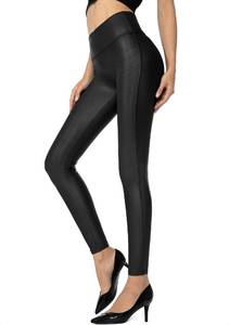 lot 12839 image: SANTINY Womens Faux Leather Leggings Pants Stretch High Waisted Tights for Women(Black_L)