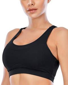 lot 12840 image: RUNNING GIRL High Impact Sports Bras for Women,Racerback Bra Workout Crop Tops for Women(WX2667 Black 3XL)