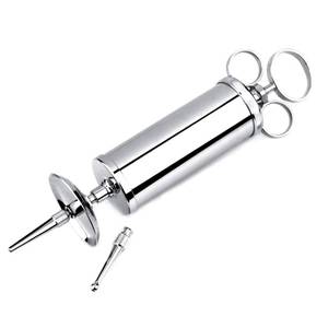 lot 12844 image: SURGICAL ONLINE Ear Wax Removal Syringe 4 OZ - Brass with Chrome Finish Ideal for Household, EMT, Firefighter, Police, Medical Student, School and Hobby