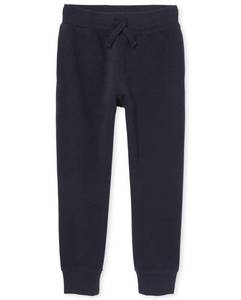 lot 12849 image: The Childrens Place Boys Active Fleece Jogger Sweatpants, New Navy Single, XX-Large