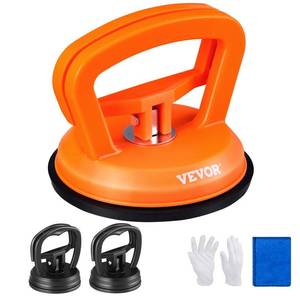lot 12942 image: VEVOR Car Dent Puller, 3 Pack Dent Remover Tools, Dent Removal Kit Suction Cup for Paintless Car Body Dent Repair, Glass, Tiles, Screen, Mirror, Objects Moving and Lifting, with Gloves and Cloth