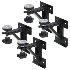 lot 12950 image: A-KARCK Undermount Sink Brackets for Narrow Cabinet, Sink Repair Kit with Black Coating Prevent Rust, 13 GA Steel Effectively Share Sink Weight(4 PCS)