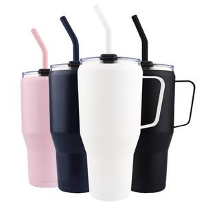 lot 12951 image: Deitybless 30 oz Tumbler with Handle Lid and Strawe, Double Wall Vacuum Sealed Stainless Steel Insulated Slim Tumblers, Vacuum Travel Mug Gift for Hot Cold Drinks with Cleaning(Pink)