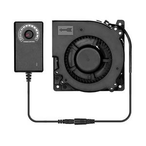lot 12955 image: UTUO Variable Speed Blower Fan, 110V 120V 220V AC Powered 120mm x 32mm air Exhaust Vent Cooling Radial Centrifugal Flow Adjustable Centrifugal Blower Fan with 3 to 12v DC Speed Control Dimmer Switch