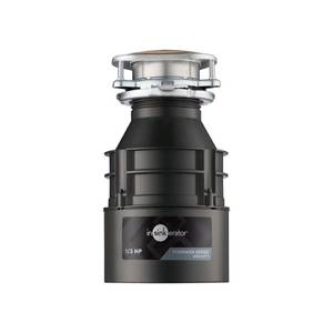 lot 12974 image: InSinkErator Garbage Disposal, Badger 1, Standard Series, 13 HP Continuous Feed, Black, Waterborne Grey Enamel - Retail $96.12
