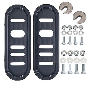 lot 13004 image: Carburionix 490-241-0010 Snowblower Slide Shoes Skid Shoe (2 Pack) with Mounting Hardware for Universal MTD Snow Thrower