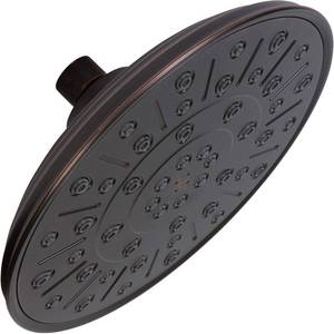 lot 13014 image: Rainfall Shower Head - 8 Inch Large Overhead Rain Showerhead With Pressure Boosting High Flow, 2.5 GPM - Oil-Rubbed Bronze