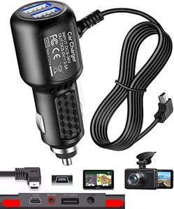 lot 13030 image: Dash Cam Charger Cable GPS Navigator Power Cord for Dash Cam GPS MP3 Player GPS Navigator Charging for 12V Car and 24V Truck Car Power Adapter Cable...